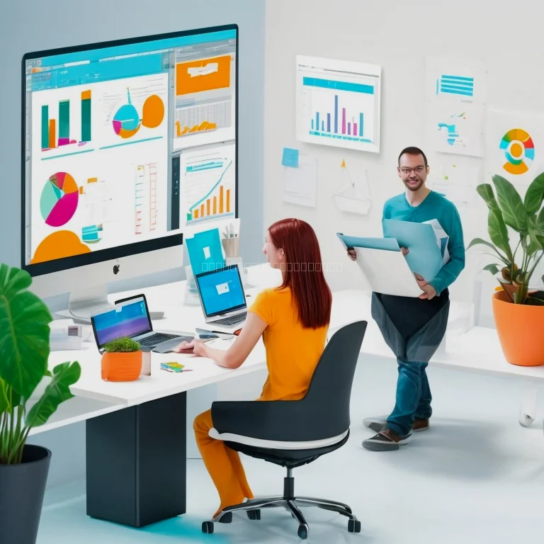 Creative professional using customized software tools