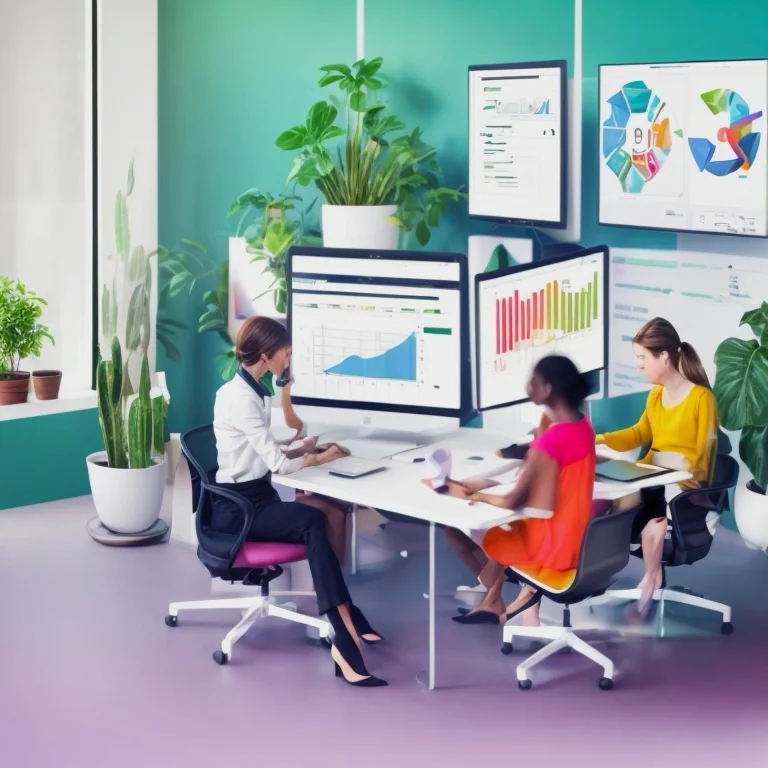 Creative professional working on custom software application